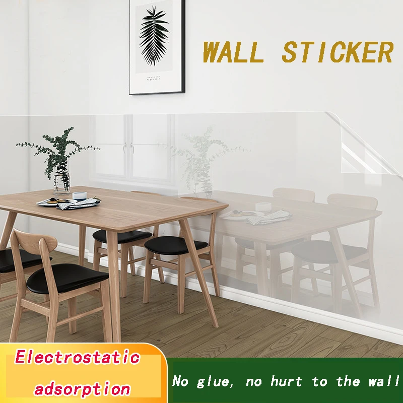 Прозрачная Настенная Наклейка s Электростатическая Адсорбция Водонепроницаемая