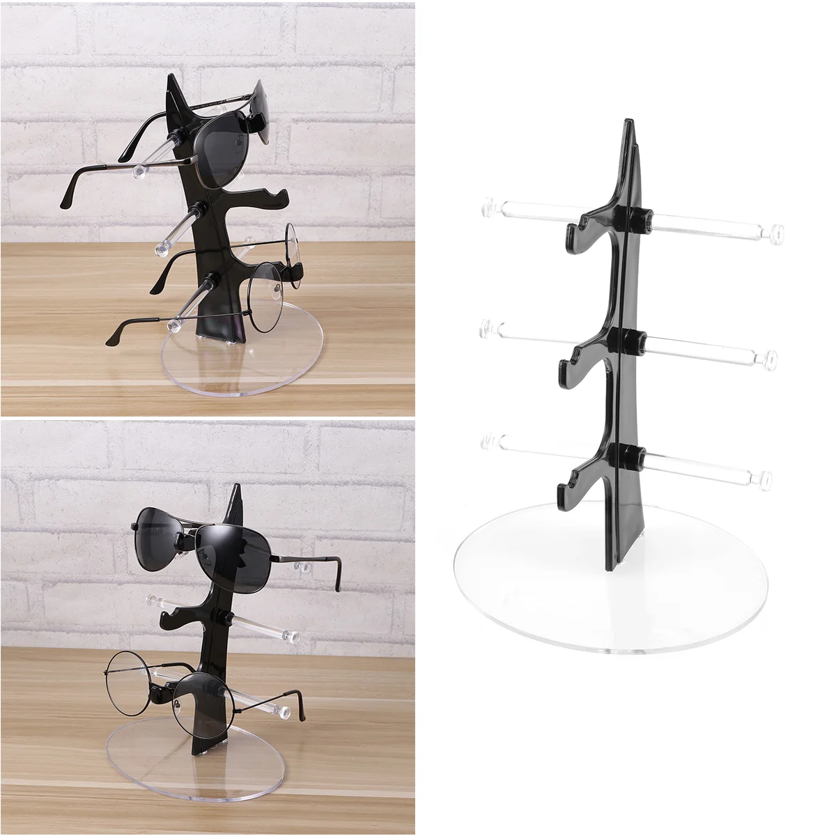 

Stand Sunglasses Display Holder Rack Glasses Acrylic Eyeglasses Eyewear Organizer Eyeglass Storage Frame Riser Sunglass