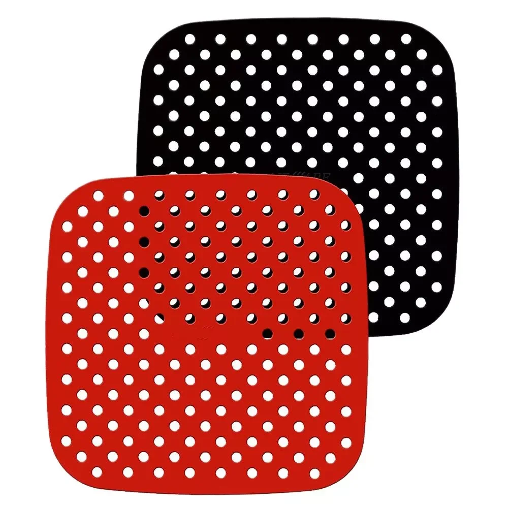 

The Original Reusable Air Fryer Liners With Food-Grade Silicone Pad Kitchen Accessories Prevent Food Sticking Tool