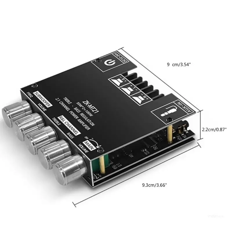 ZK-MT21 50 Втx2 + 100 Вт 2 1-канальный модуль цифрового усилителя сабвуфера AMP Прямая