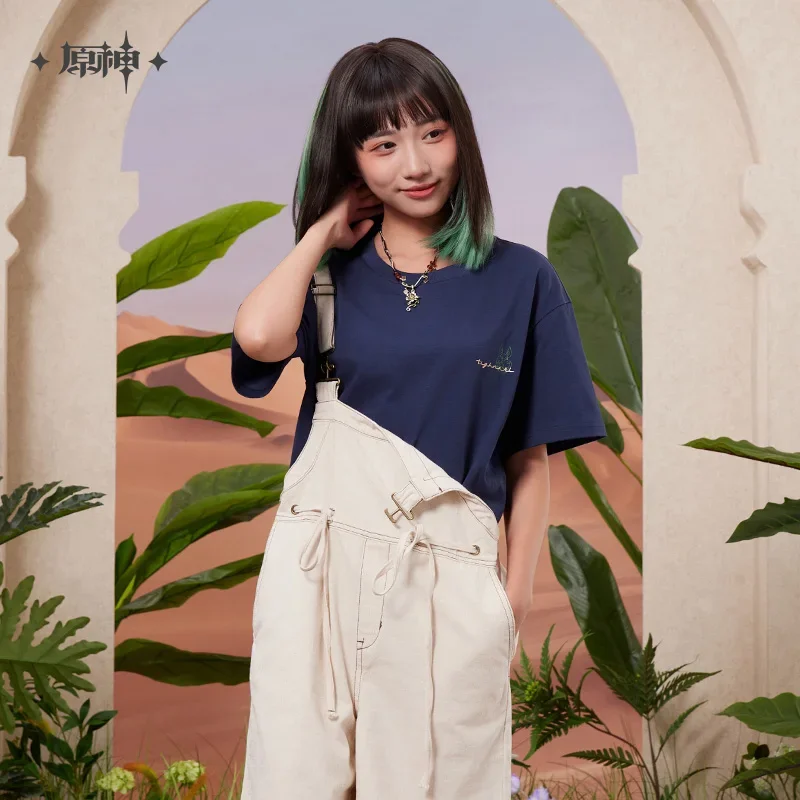 Presale GS Impact Официальный товар серии Forest and Sand хлопковая футболка