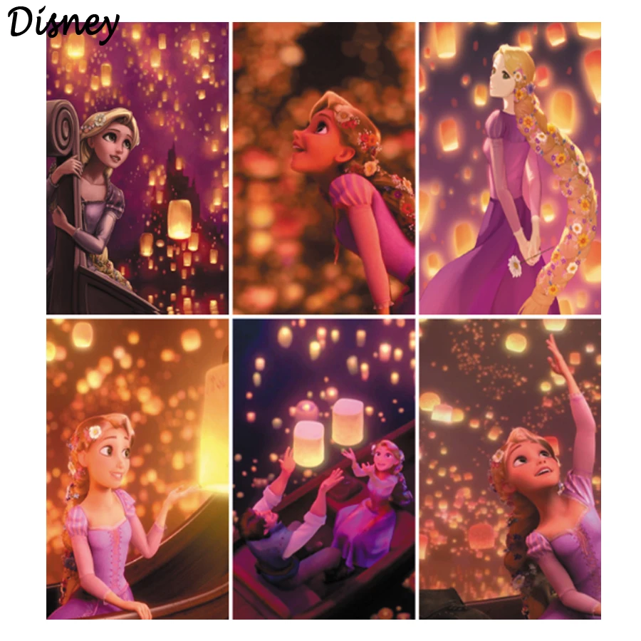 

Disney Tangled Diamond Painting Kit Romantic Princess And Prince 5D DIY Mosaic Picture Crafts Hobby Embroidery Cross Stitch Kit