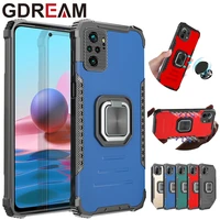 gdream shockproof armor protective cover for xiaomi poco x3 poco m3 magnetic stand ring phone case for xiaomi poco f3 x3 nfc