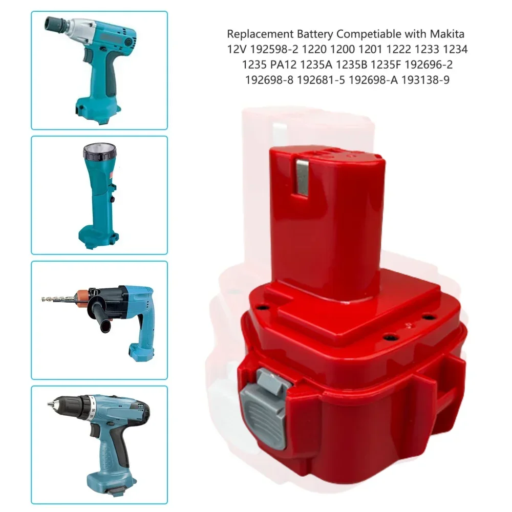 Никель-металлогидридный аккумулятор 12 В 4800 мАч для Makita PA12 1223 1235 6270D 6271D 6317D 6227D