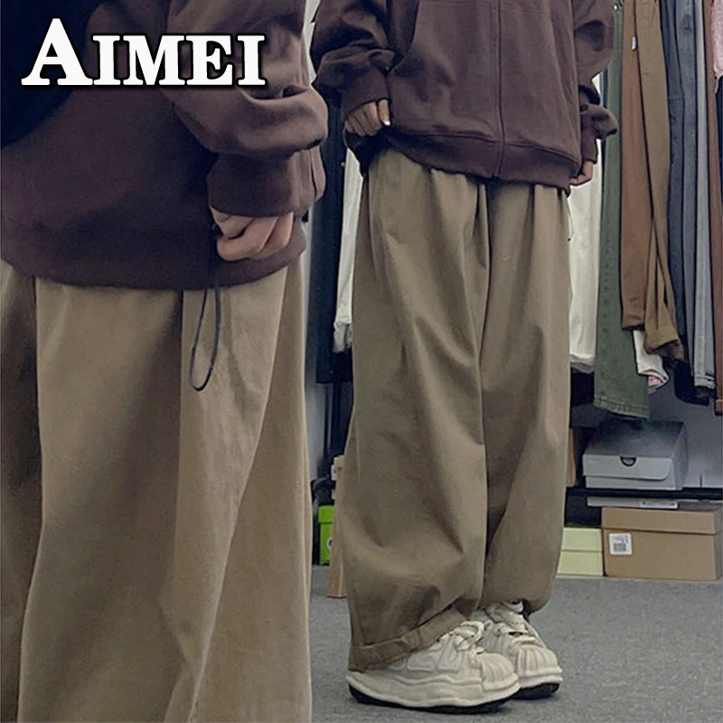 

Women's Straight Wide Leg Loose Retro Casual Baggy Pants Clothing Jogging High Waist Y2K Streetwear Korean Clothing Women 2023