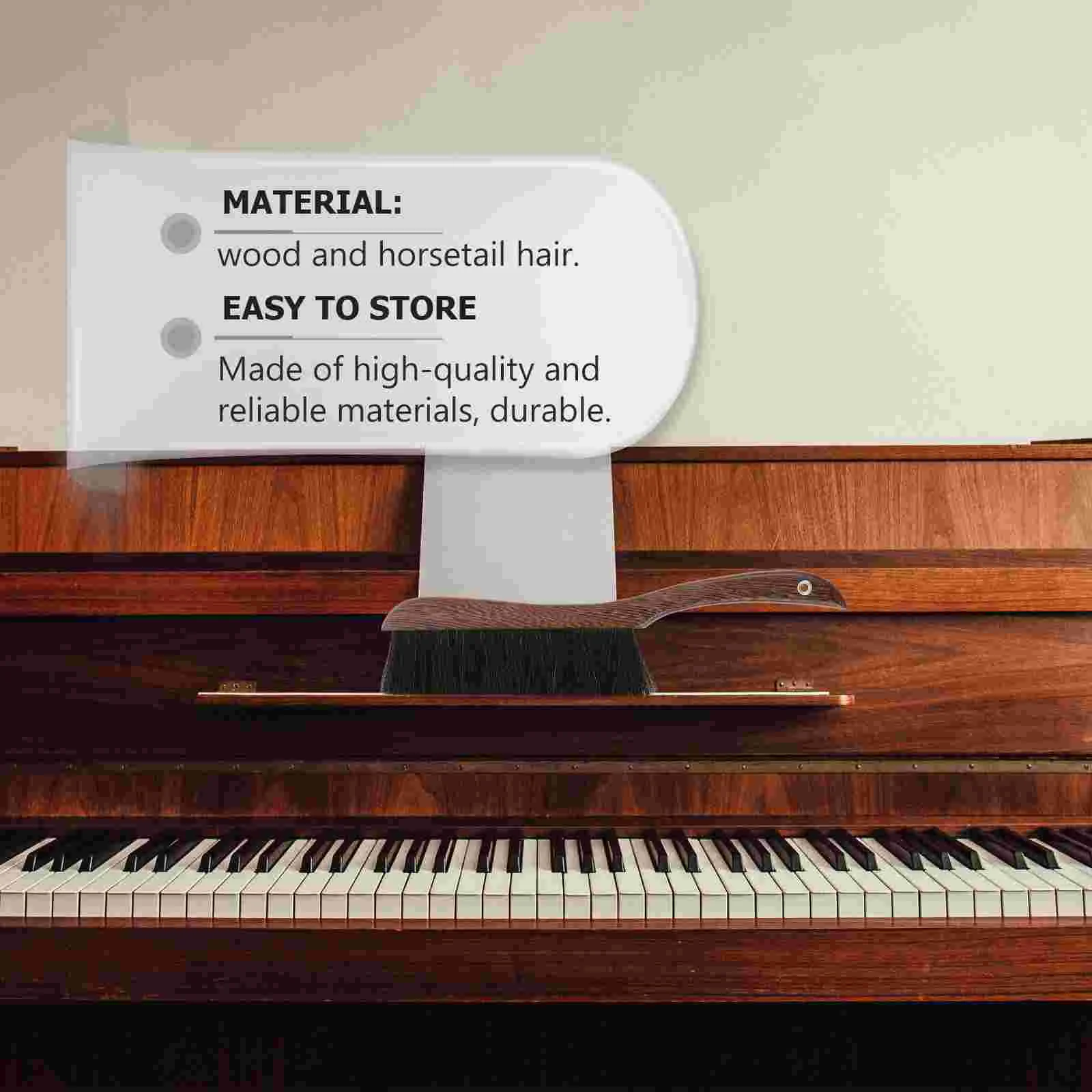 Мини-клавиатура счетчик пианино щетка для пыли лошади инструмент очиститель