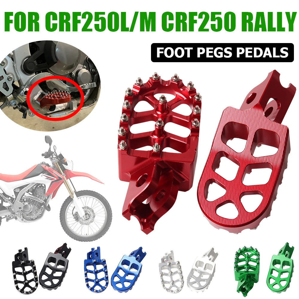 

For Honda CRF250L CRF250M CRF250 RALLY CRF 250 M CRF250 L 2017 2018 Motorcycle Accessories FootRest Footpegs Foot Pegs Pedals