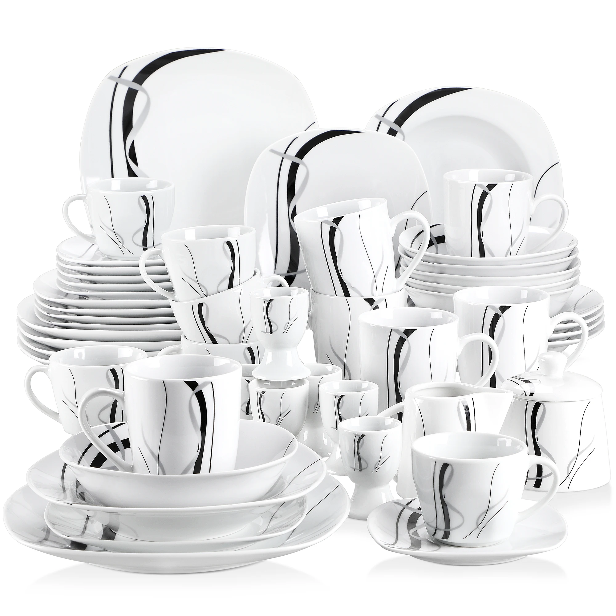 With Egg Cup,cup&saucer,mug,dessert&soup&dinner Plate,bowl,m