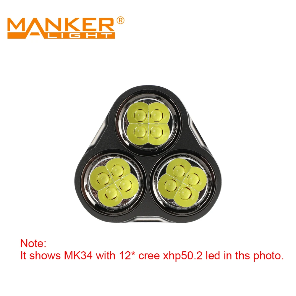 Мощный прожектор Manker MK34 II 26000lm/20000lm/17600lm яркий карманный | Лампы и освещение