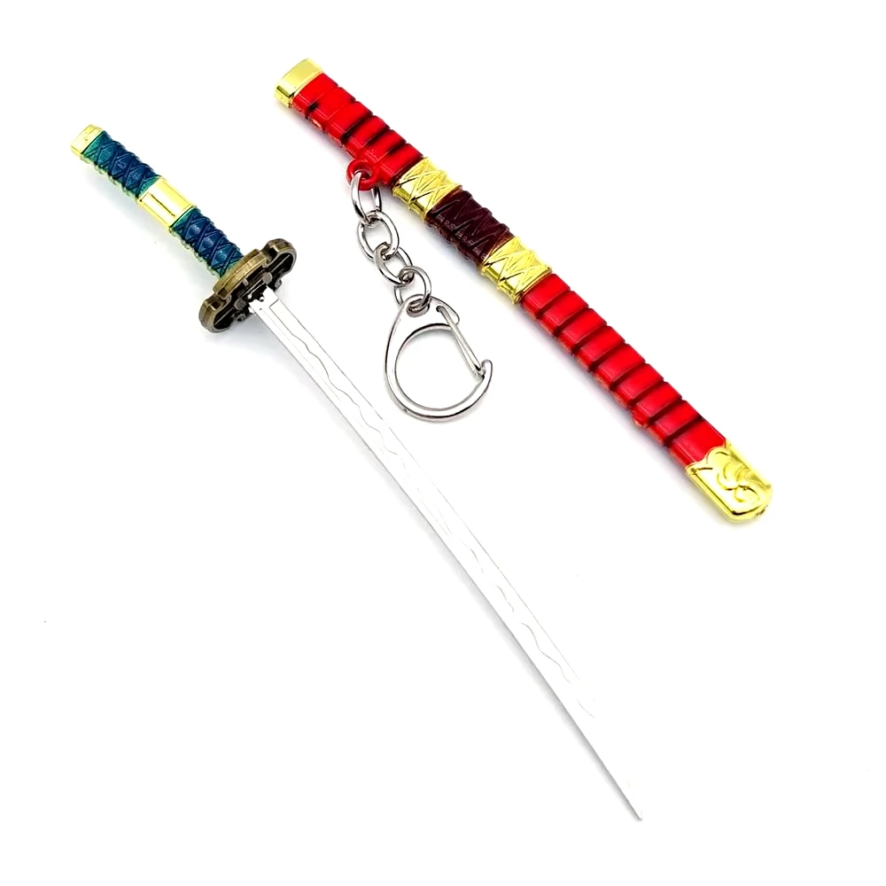 15 см мини Roronoa Zoro Katana брелок OP аниме периферийные устройства металлический меч пряжка оружие с держателем инструмента ножны игрушка в подарок для фанатов (art.: 3920cacea810d) - 3920cacea810d