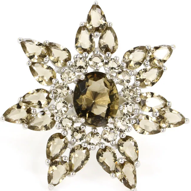 Кольца из серебра 8 1 пробы с зеленым аметистом изумрудом 37x37 мм