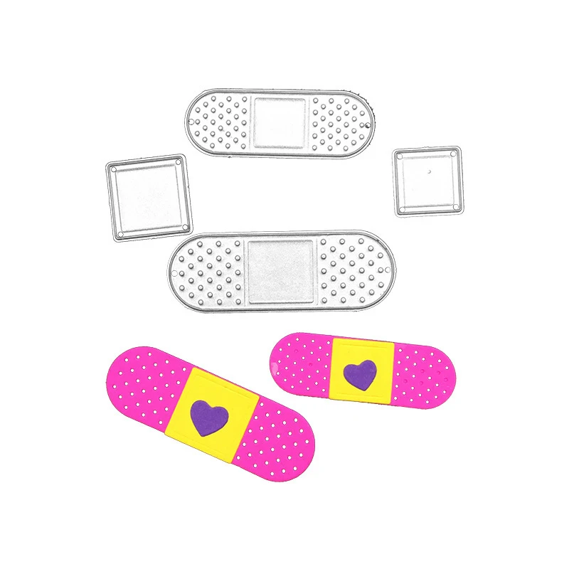 Милые металлические Вырубные штампы Love Band-Aid для рукоделия скрапбукинга и