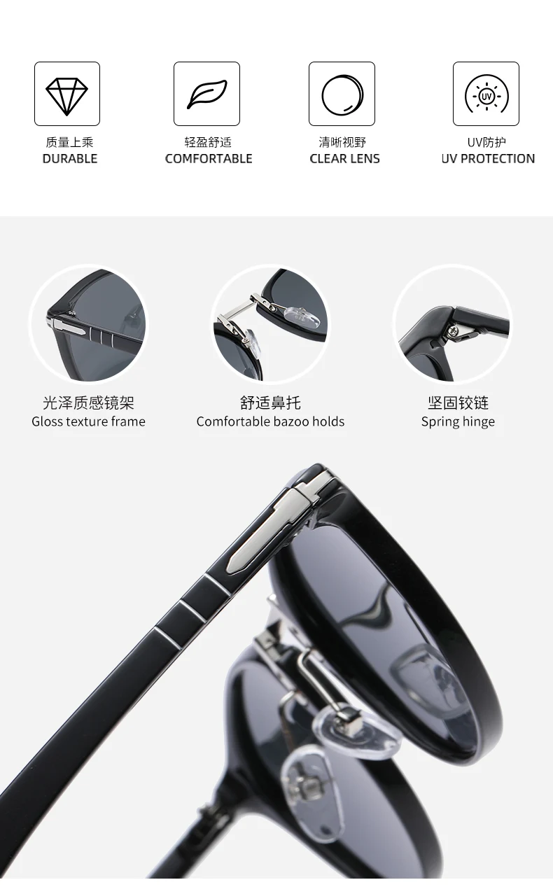 2022 лучшие модные стильные мужские поляризационные солнцезащитные очки для