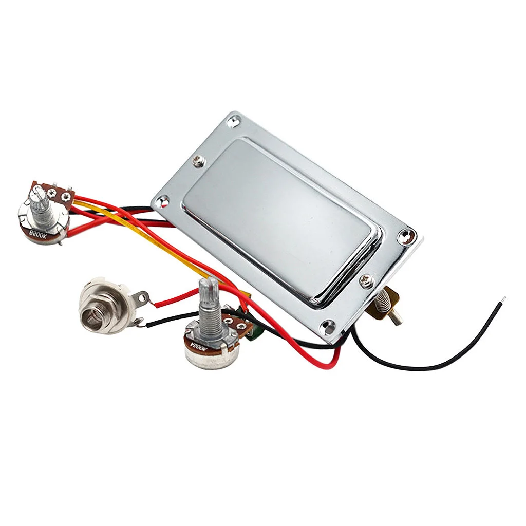 

Electric Guitar Prewired Double Coil Humbucker Guitar Harness Kit with 500K Potentiometer Volume Tone Pots