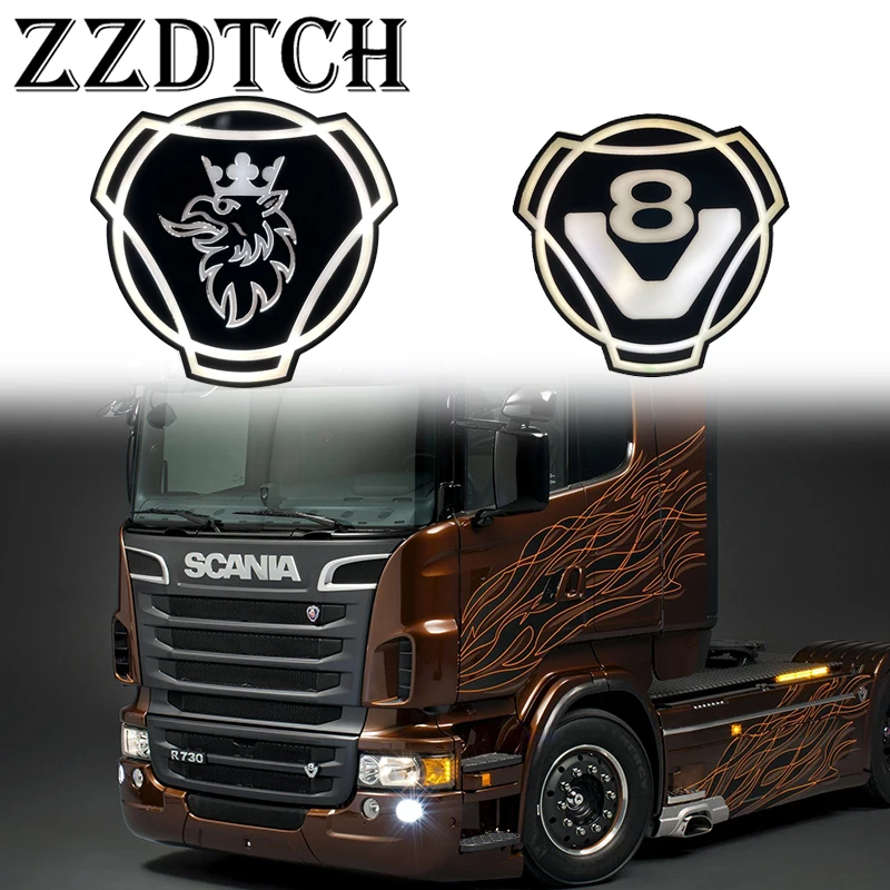 1 шт. V8 KING логотип подходит для грузовика Scania на заказ передняя решетка эмблема