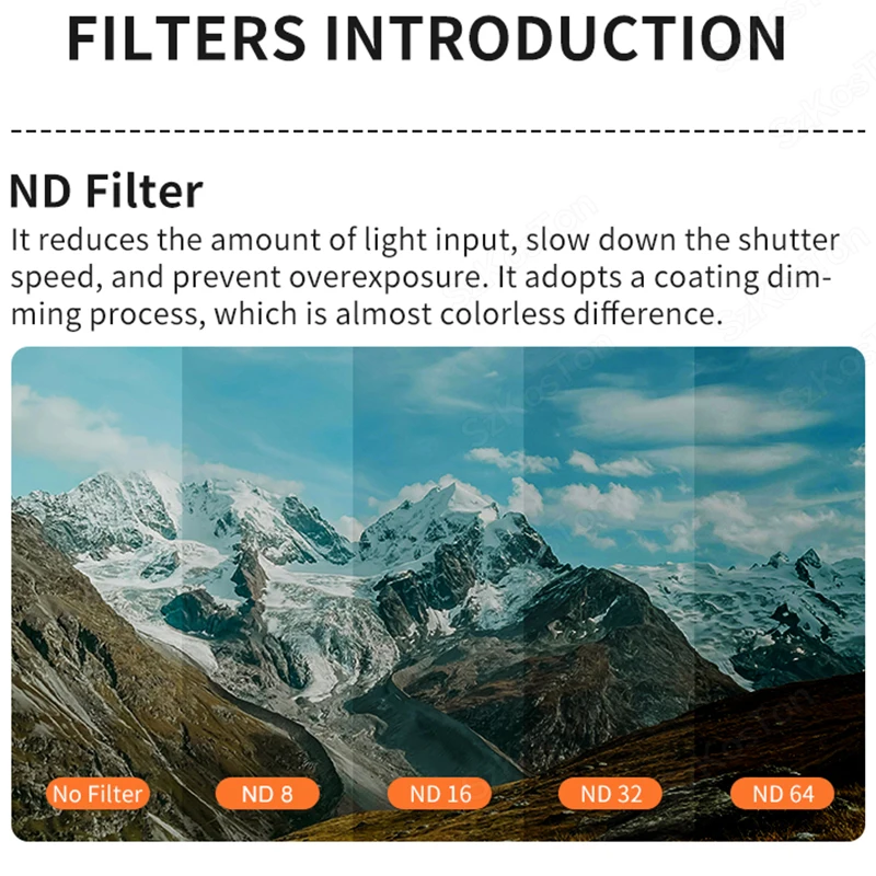 Комплект фильтров CPL UV ND8 ND16 ND32 ND для GoPro Hero 12 11 10 9 Черный фильтр объектива Go Pro