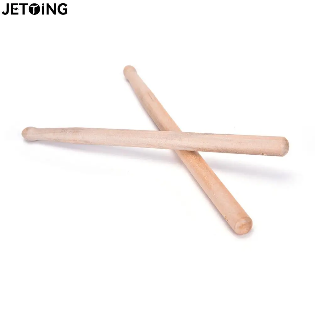 

1 Pair 5A Maple Drum Sticks Wood Wooden Tip Band Musical Instrument Drumsticks 25cm