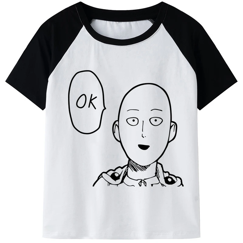 Новинка футболка унисекс с Аниме One Punch Man Kawaii Grunge летние топы в стиле Харадзюку