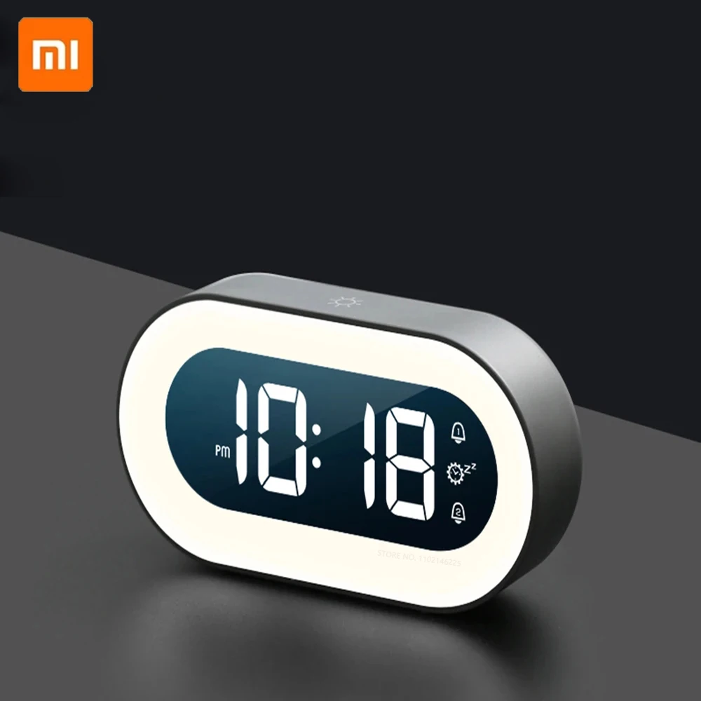 Voice Control Night Light Design Desktop Clocks Home Table Decoration Children's Gifts