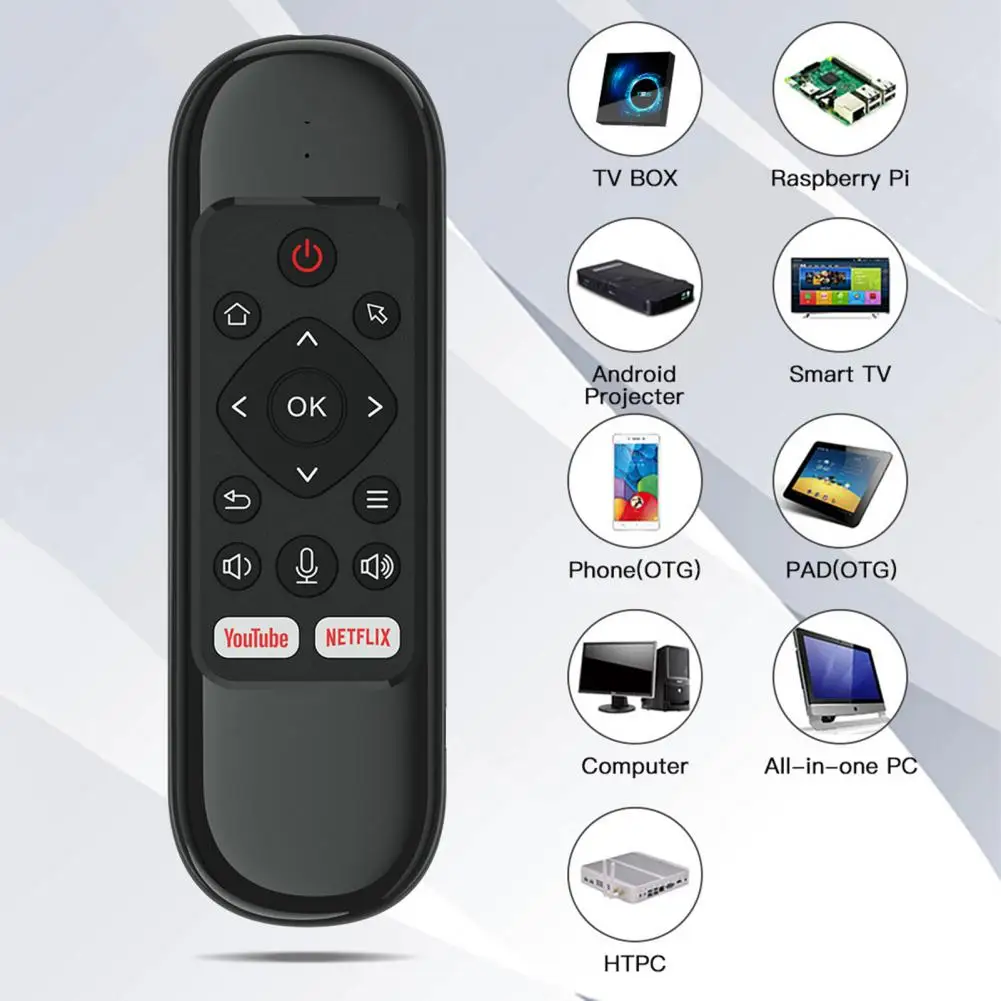 

Air Mouse Convenient 2.4G Smart Remote Control Plug Play Wireless Keyboard