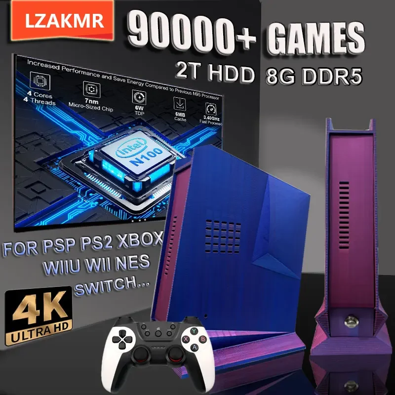 НОВАЯ игровая приставка G3 Retro 99999 + система Windows 11 Batocera 2 ТБ для PS2 PS3 WIIU WII SS GAMECUBE Sega