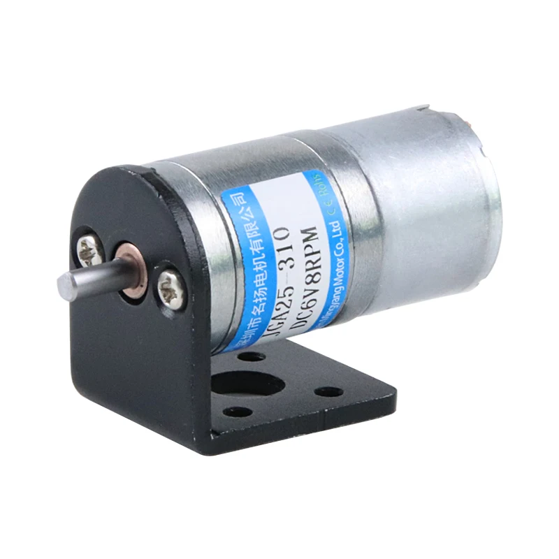 6 В 12 25 мм мотор-редуктор постоянного тока ШИМ D-вал металлическая шестерня