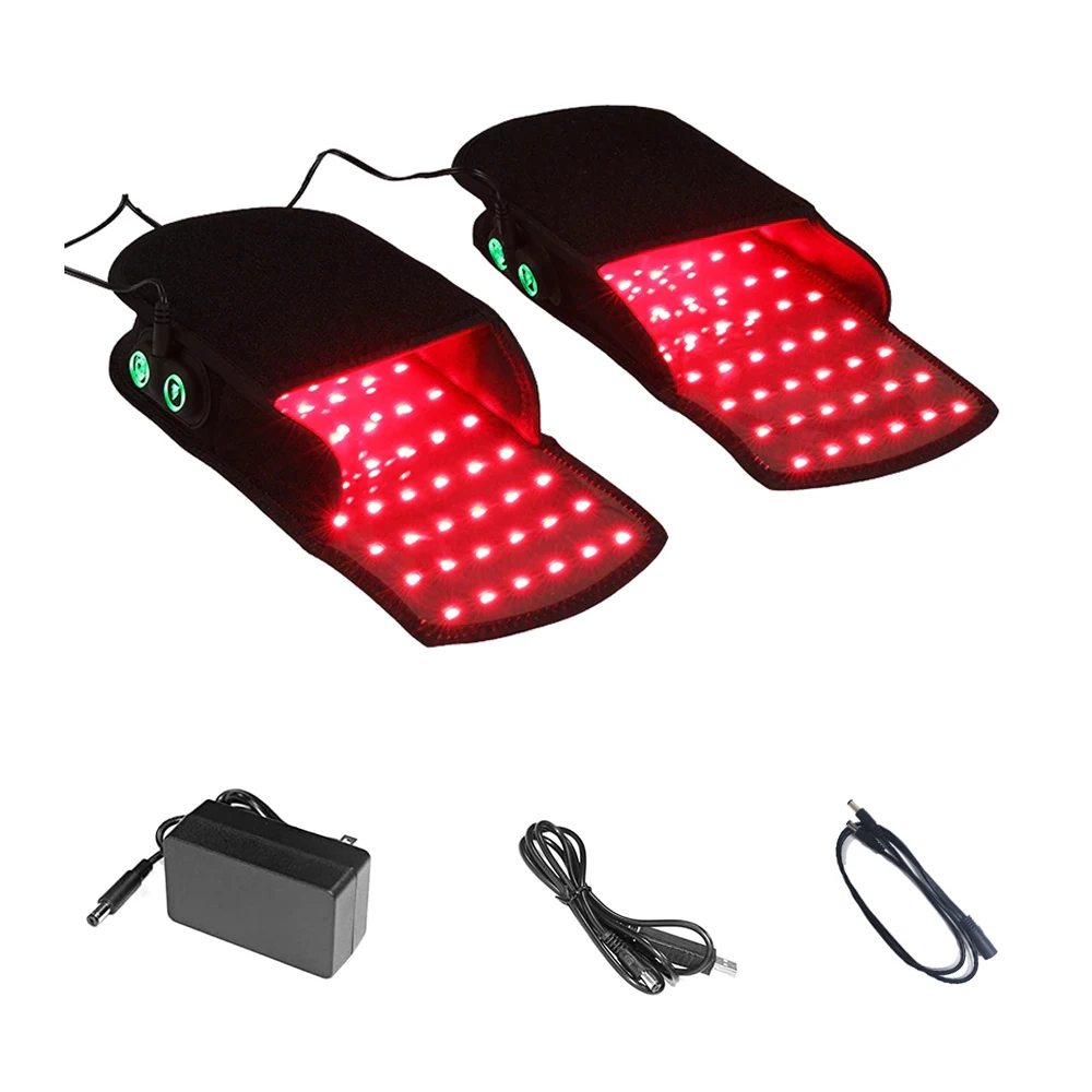 

Red & Infrared Light Therapy Shoe Devices LED Pad Foot Pain Relief Slipper for Feet Toes Instep Wrap 850nm 660nm Home Use