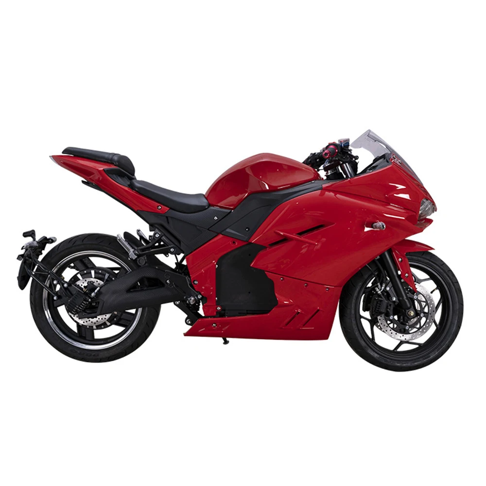 

3000w Electric Motorcycle Lithium Cell Electromobile 17 Inch 72V High Capacity Front And Rear Disc Brakes Power Driven Vehicle