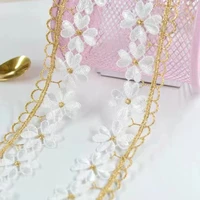 3 5cm wide gold thread water soluble embroidery lace lace handmade di y clothing accessories dress cheongsam dress material