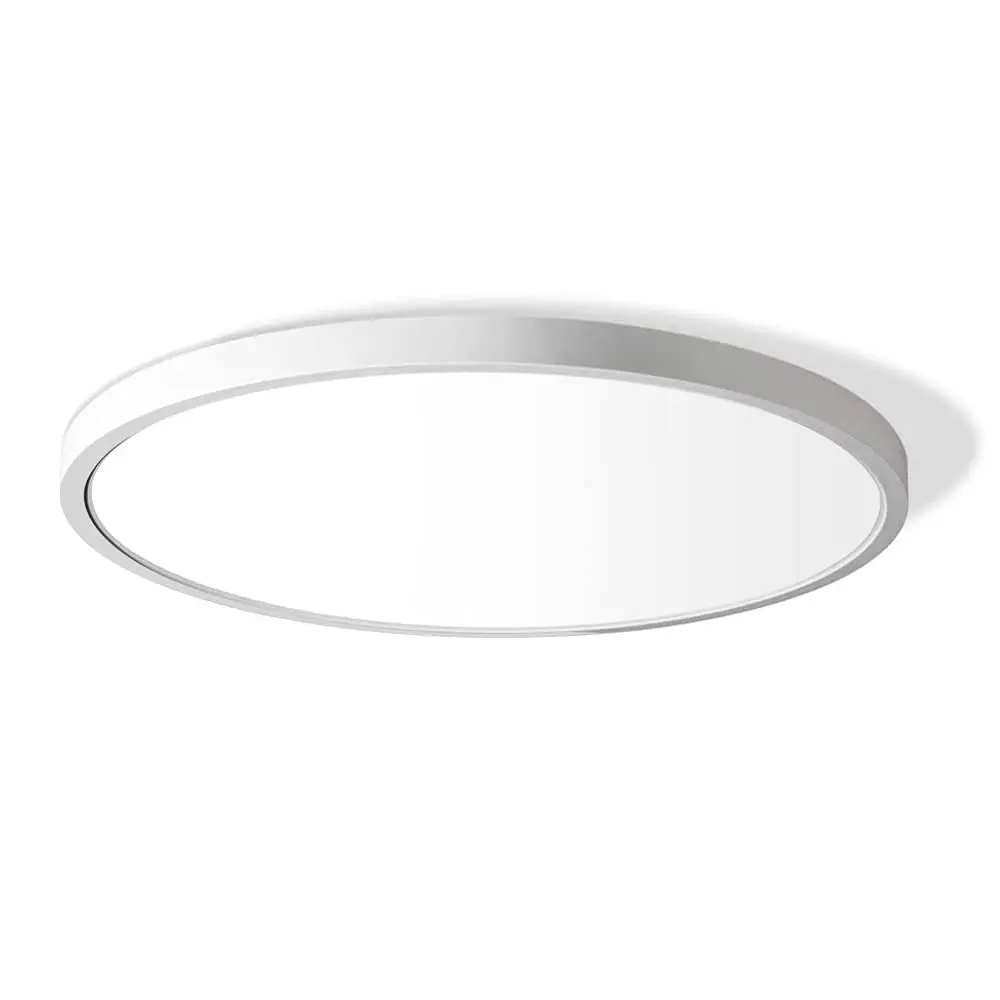 

LED Recessed Ceiling Light Flat Modern Round Fixture, 240W Equivalent White Ceiling Light