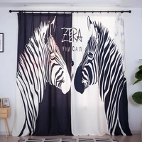 minimalist modern black and white stripes zebra shade curtains for living dining room bedroom curtain blackout kitchen items