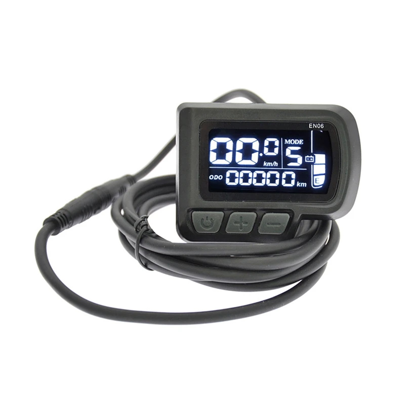 

24V 36V 48V Electric Bicycle EN06 Display SM/Waterproof 5Pin Plug LCD Screen For Ebike Accessories Component