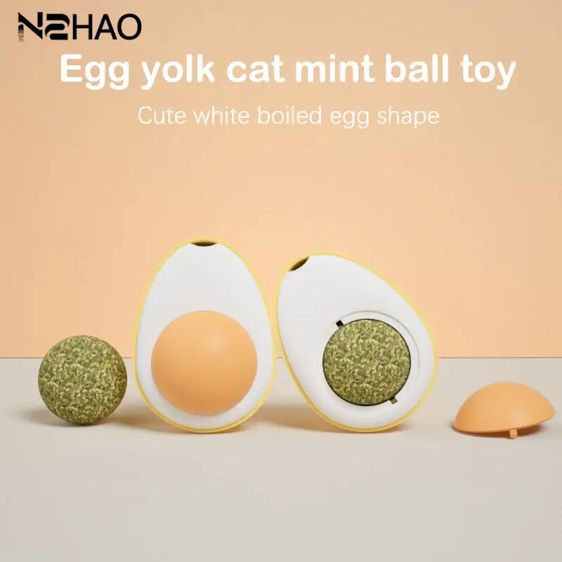 

Искусственный мята для кошки в форме яйца с крышкой, забавные самодельные игрушки для кошек, товары для домашних животных