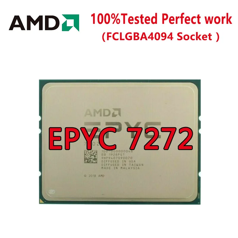 

Процессор AMD EPYCCPU 7272 2,9 ГГц, 12C/24T, 64 Мб кэш-памяти (120 Вт) Φ 32cores64thread Socket SP3 LGA4094 3,2 ГГц
