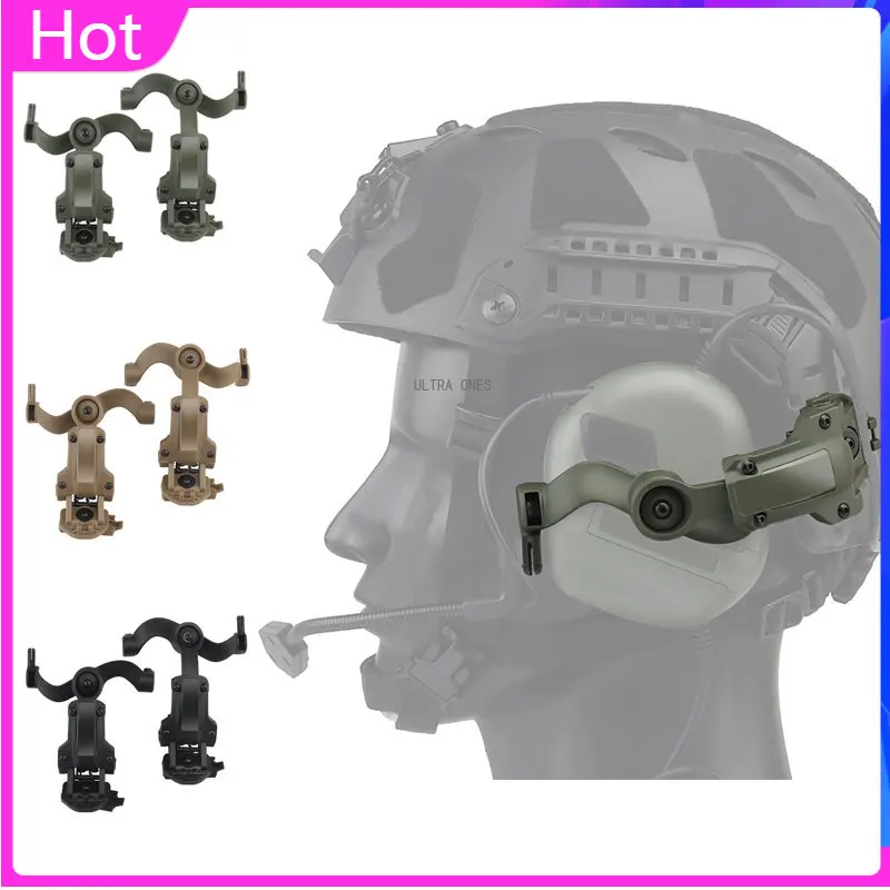

Tactical Headset Rail Bracket for OPS Core ARC Team Wendy M-LOK Rails Fast Helmets Rail Adapter Airsoft Cs Headset Brackets