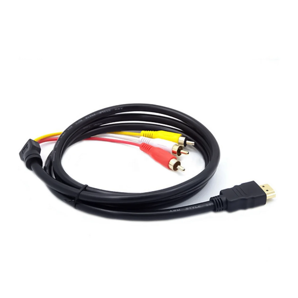 Адаптер 2 в 1 кабель-Переходник HDMI-совместимый с RCA Scart аудиоразъем папа S-видео на 3