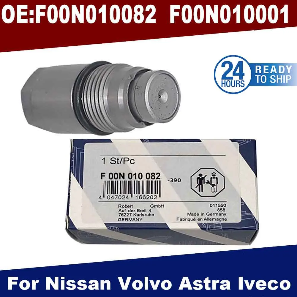 

OEM F00N010082 For B-osch Original Fuel Common Rail Pressure Relief Limiter Valve F00N010001 For Mitsubishii Nissann Ivecoo