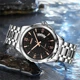 Fashion Men Luxury Stainless Steel Watch Calendar Date Quartz Wrist Watch Watches for Man Business Stainless Clock ???? ??????? Other Image