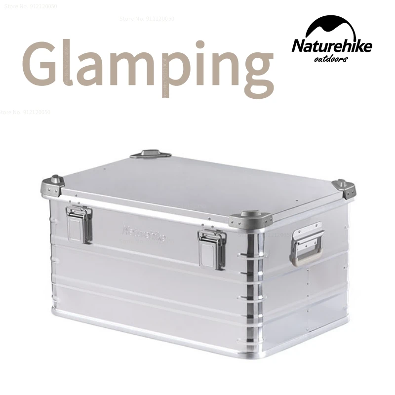 

Naturehike 80L Outdoor Aluminum Alloy Storage Box Camping Equipment Storage Box Travel Large Capacity Storage Box Organizing Box