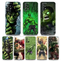 phone case for samsung a01 a11 a12 a13 a22 a23 a31 a32 a41 a51 a52 a53 a71 a72 a73 4g 5g tpu case anime the hulk comics marvel
