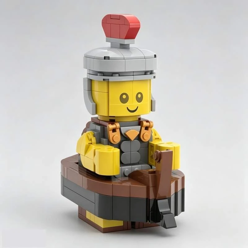 Фото Набор из 349 деталей: Фигурка римского персонажа MOC, конструктор, модель-головоломка, развивающая игрушка для самостоятельной сборки, популярный подарок для коллекции №2
