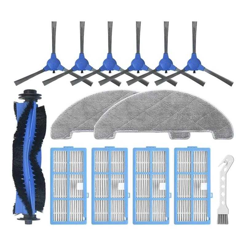 

Запчасти для пылесоса Proscenic 850T, основная силиконовая боковая щетка, фильтр НЕРА, насадка на швабру