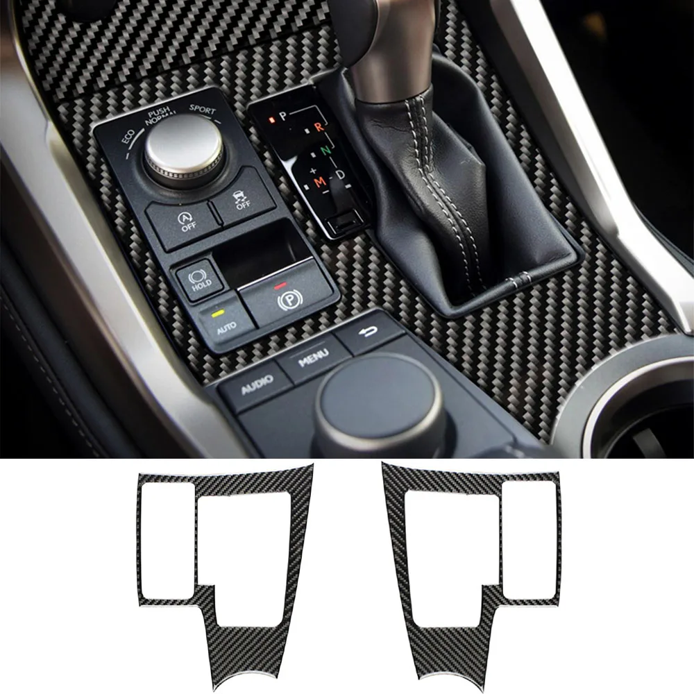 

for Lexus NX 200 200t 300h 2014-2019 Car Gear Shift Panel Decor Sticker Decal Cover Trim Auto Interior Accessories Carbon Fiber