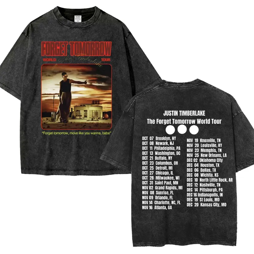 Футболка Джастина Тимберлейк забудьте о завтрашнем Турне мужские и женские