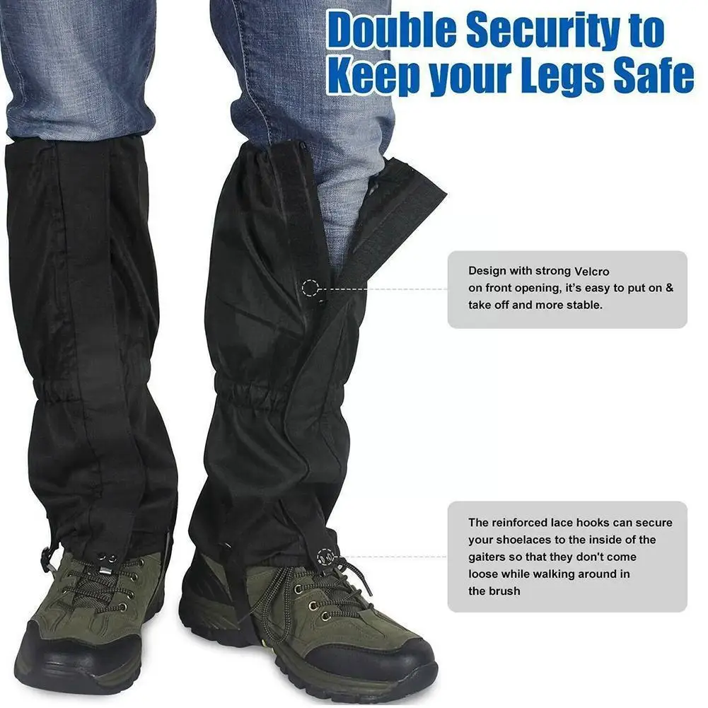 

Waterproof Shoe Covers Outdoor Legging Gaiters Covers Protection Leg Warmers Used For Hiking Walking Climbing Camping Ski T T1Q2