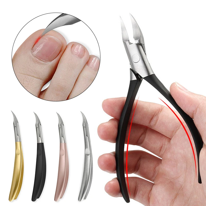 

Professional Toe Nail Clippers Stainless Steel Toenail Cuticle Nail Ingrown Nipper Trimming Scissor Manicure Paronychia Tool