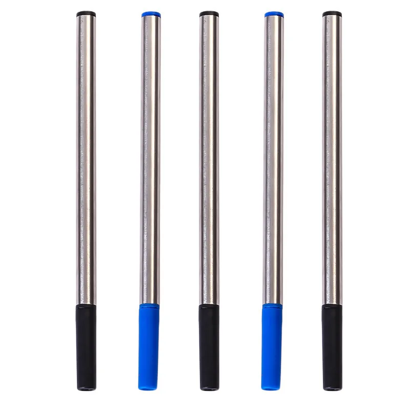 

5pcs Metal Refills 0.7mm Blue Black Ink for Ballpoint Pens Gel Pen Replacement Rods School Office Supplies Business Stationery