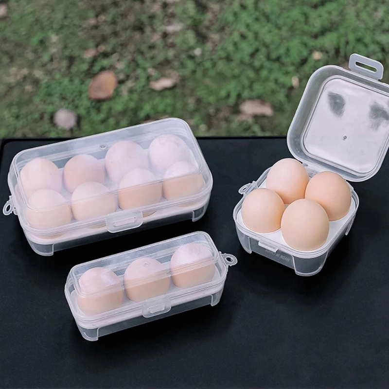 

Plastic Eggs Storage Box Shockproof Holder Box Eggs Tray Carriages Dispenser Box