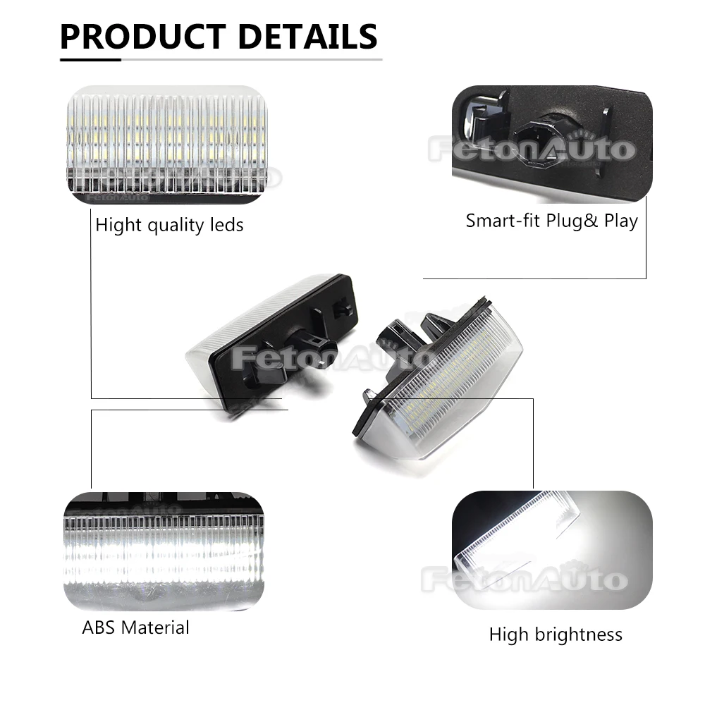 Для Toyota Prius XW20 XW30 Plus/V Venza Matrix RAV4 для Lexus CT200h Scion tC Освещение номерного знака