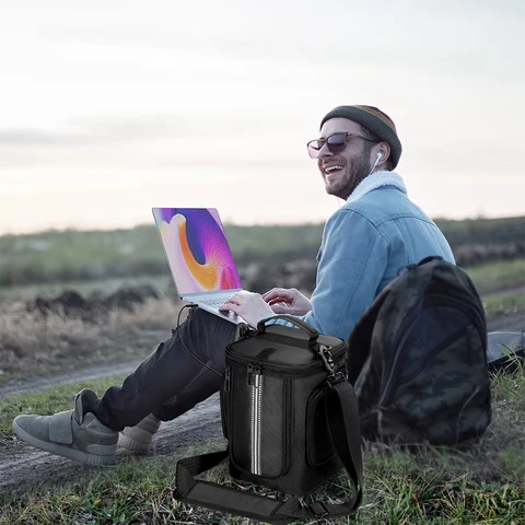 Чехол премиум-класса, подходящий для портативной наружной электростанции Anker C300 C300DC с плечевым ремнем и ручкой